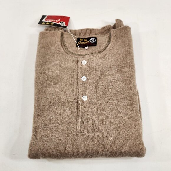 Panda Cashmere / Wool Blend Beige Sweater Vintage New w/ Tags - Picture 1 of 8